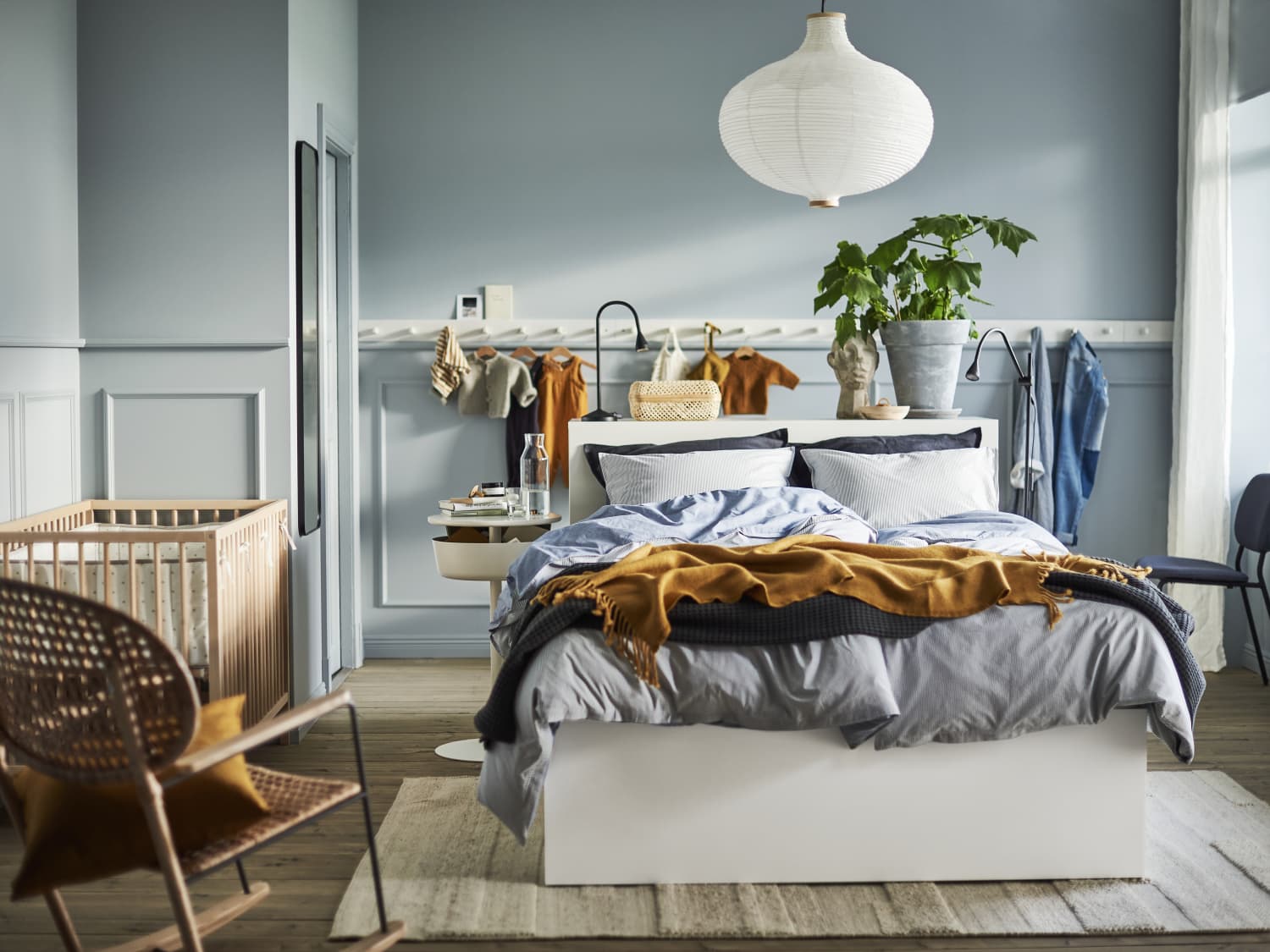 Ikea bed shop decoration